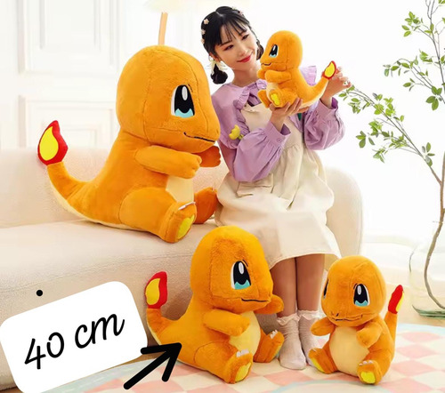 Charmander Peluche 40 Cm Esponjoso Susvecito Pikachu Pokemo Charmander