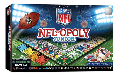 Imagen 1 de 4 de Juego De Mesa: Nfl Opoly Junior