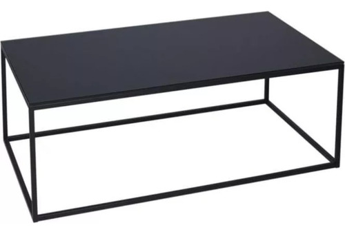 Acero Mesa De Centro Minimalista Negra 