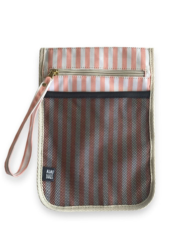 Laundry Bag Rayas Salmón