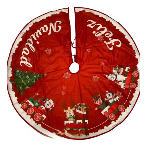 Faldón Pie De Árbol Navideño 120x120cm Decoración Navidad