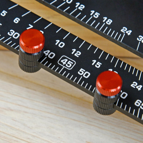 5 Medidor De Escalera Rojo Para Escuadras De Carpintería