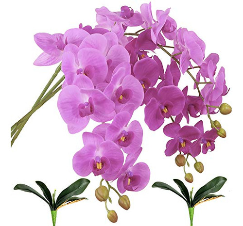 Fagushome 31  Flores De Phalaenopsis De Seda Artificial 3 Pi