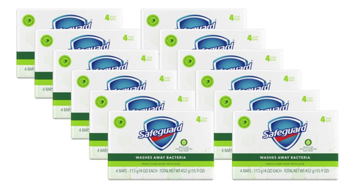 Soap Safeguard Pure White With Aloe 4oz 48 Bars Case