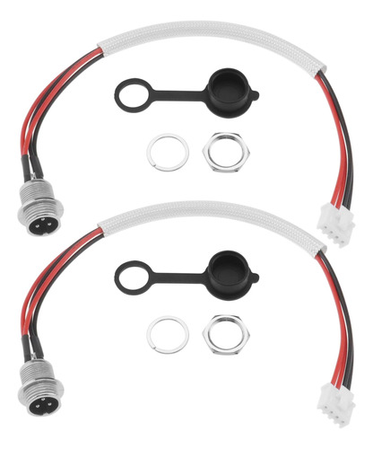 2 Sets 3 Prong 4 Cables Puerto De Carga Para Hoverboard Auto