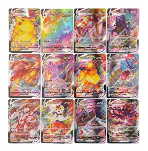 Caja 100 Cartas Pokemon, Solo Vmax, Sin Repetir