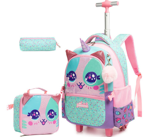 Mochila Con Ruedas Para Niñas Mochila Escolar Con Ruedas