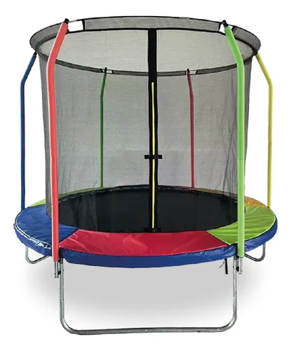 Cama Elástica 2.5m Reforzada Trampolín Con Red