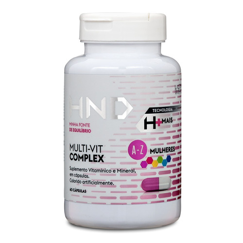 Hnd Multi-vit Complex Mulheres A-z 60 Cáps Hinode Cód 17103