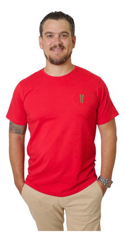 Camiseta Masculina Basic Vermelha