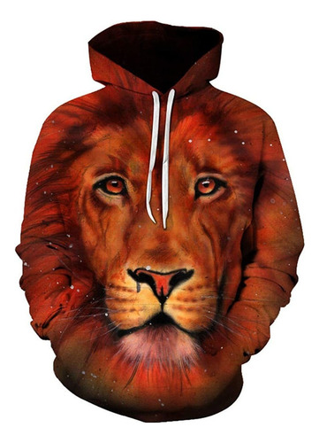 Hasta Leon Patrón Novedad Animal Impresión 3d Sudaderas Sud