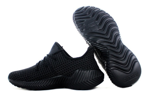 Imagen 3 de 7 de Charly Tenis Slip On Negro Para Hombre