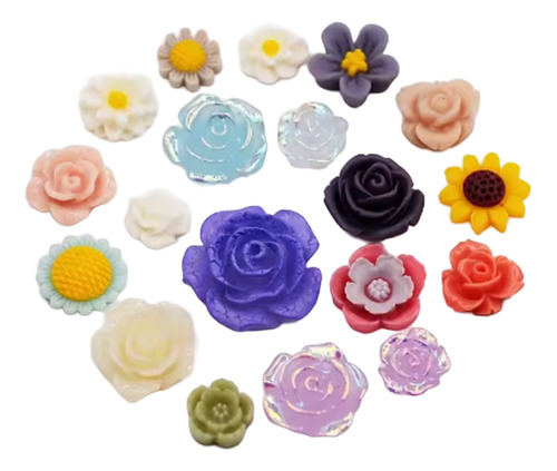 2pzas Molde De Silicona Con Diseño Floral Rosa