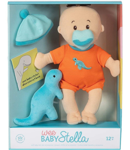 Manhattan Toy Wee Baby Stella Dino - Juego De Munecos De Pe