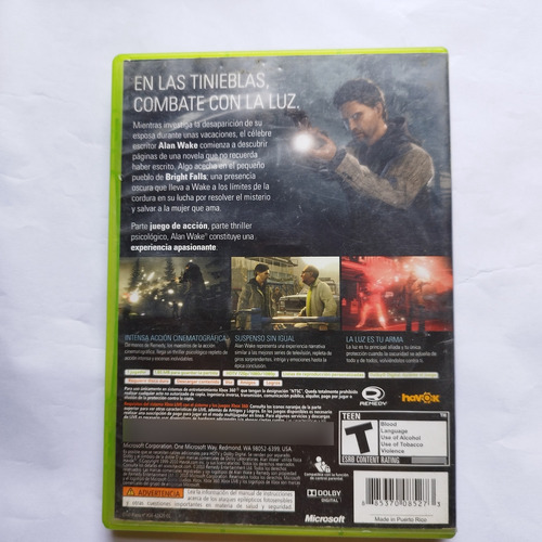 Alan Wake Xbox 360 (Usado)