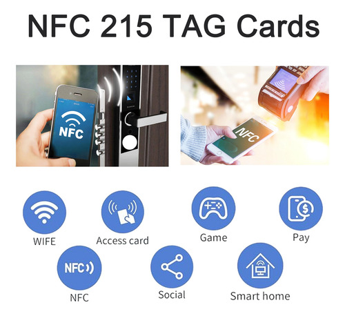 Etiquetas Nfc Tag Adhesivo 25mm Ntag215 Con Caja (x50u)