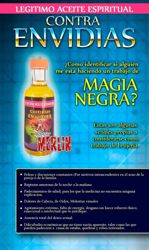 Aceite Contra Envidias - Corta Cualquier Hechizo O Mal D Ojo