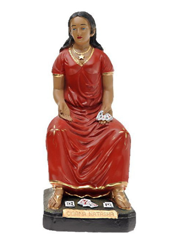Figura Imagen Cigana Natasha Ropa Roja 20cm