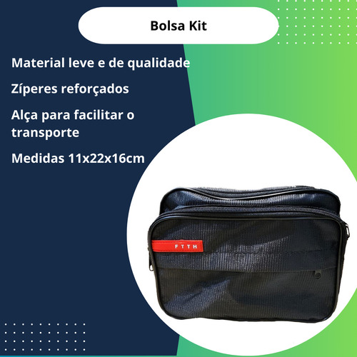Kit Ferramentas Fibra Óptica Ftth Profissional 13 Peças 10km