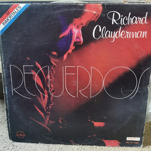 Disco Lp Richard Clayderman-17 Inmortales, Recuerdo