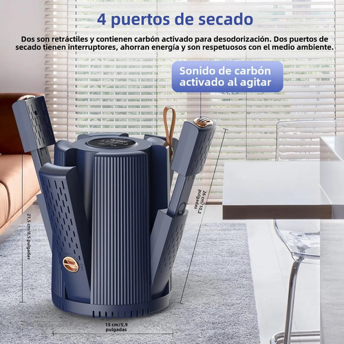 L Secador De Zapatos Y Tenis Con Luz Uv, 2 Engranajes De