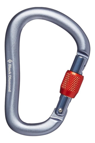 Mosquetón Rosca Rocklock Black Diamond Escalada Rapel Cañon Color Gris