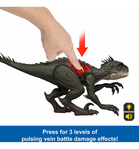Jurassic World Scorpios Rex Ultimate Damage Luz Y Sonidos