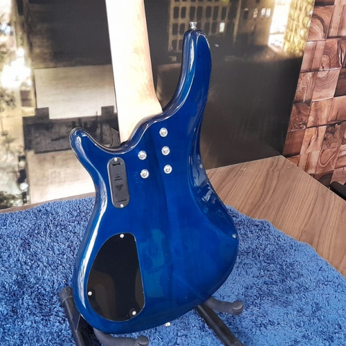 Imagem 8 de 8 de Contrabaixo Giannini 5 Cordas Ativo Gb-205a Tbl Azul