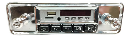 C10, Veraneio, Chevette, Rádio Retrô Com Fm E Bluetooth Novo
