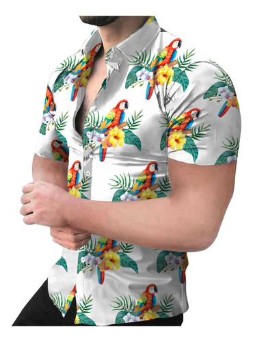 5f Camisa De Playa Hawaiana Para Hombre Camisa Boho De Veran