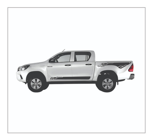 Calcos Vinilos Toyota Hilux  Franjas Laterales Juego X4 