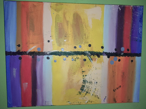 Oferta!! Cuadros Abstractos Pintados Al Óleo De 30 X 40 Cms.