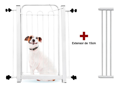 Portão Proteção Pet C/acessórios Extensores Opcional De 15cm