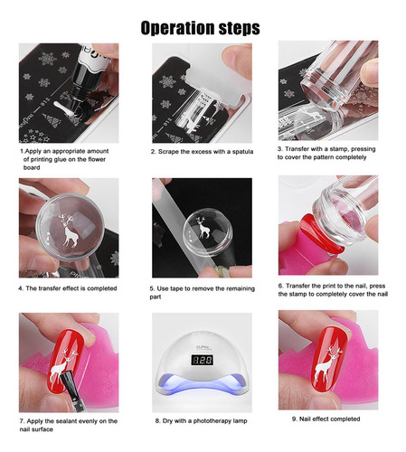 2025 Kit De Estampado De Uñas Stamper Transparente Cuerpo