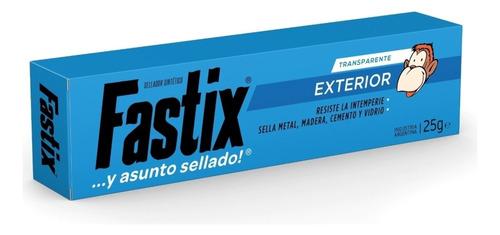 Pack X4 Fastix Sellador Exterior Transparente Pegamento  25g