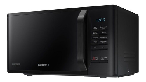 Imagen 3 de 6 de Microondas Negro Con Esmalte Cerámico 23l