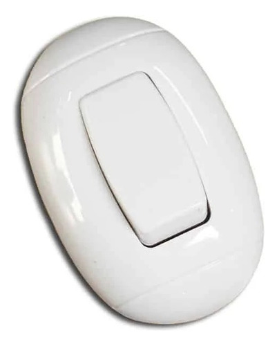 Interruptor Simple Oval Op-223-1wh Opalux  Mihaba