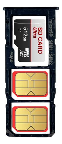 Bandeja Porta Sim Chip Card Compatible Samsung Galaxy A71