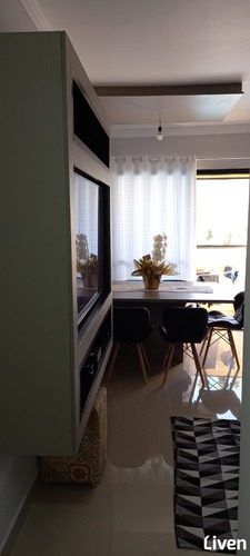 Imagem 6 de 30 de Apartamento Com 3 Dormitórios, Sala Ampla Com 2 Ambientes, Sacada E 1 Vaga De Garagem - 9123