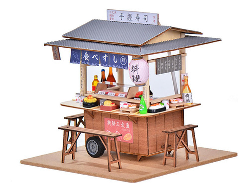 Mini Tienda De Sushi, Modelo De Casa De Muñecas, Kits De