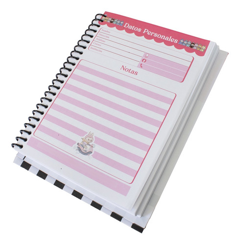Libreta Cuaderno Labubu Tipo Francesa 100 Hojas Pasta Dura