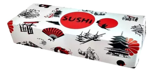 Pack X 50 Cajas Para Sushi Fantasía 50 Unid Calidad Premium 