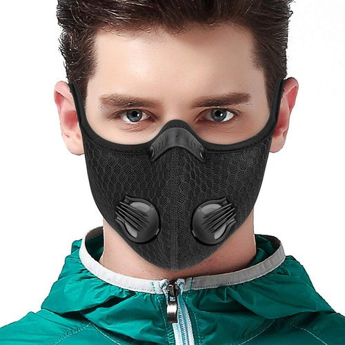 4 Mascarillas Para Adultos Con Filtro De Válvulas Dobles.