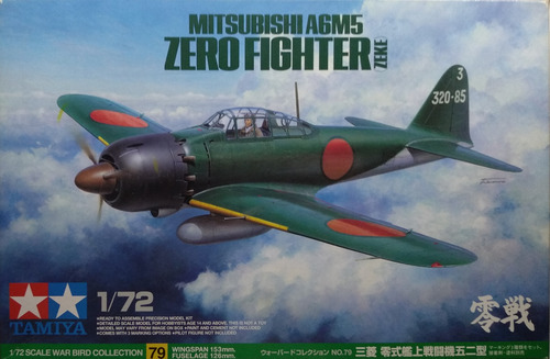 1/72 Tamiya Mitsubishi A6m5 Zero (zeke) (Usado)