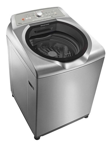 Máquina de lavar automática Brastemp BWN15A inox 15kg 127 V