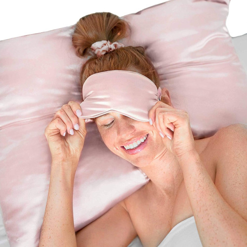 Funda De Almohada 100% De Satén Con Cierre Super Suave Queen