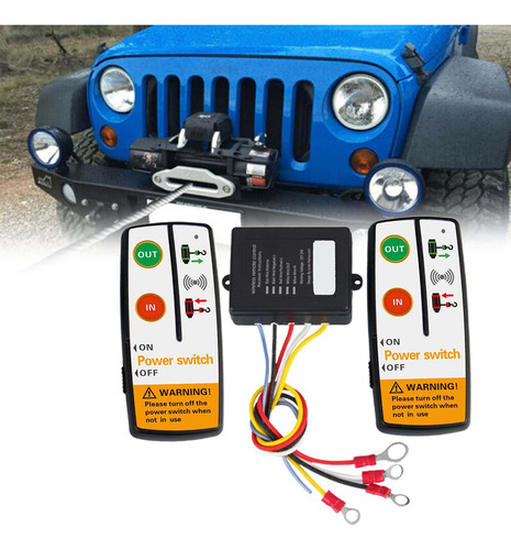 Receptor Y Control Remoto De Cabrestante Eléctrico De 12 V,
