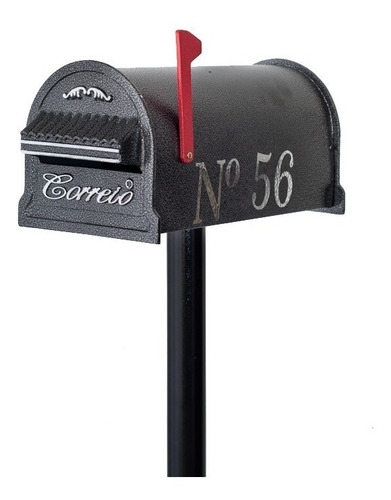 Kit 8 Caixa Correio Americana Pedestal + Numero Brinde!