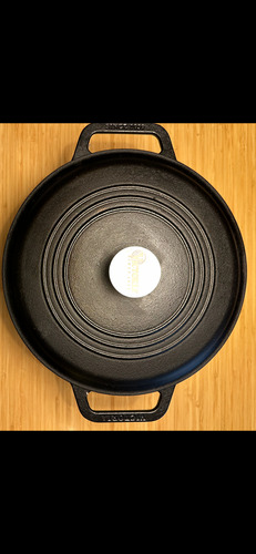 Cacerola Horno Holandés Victoria Fundición Curada 28cm Negro (Usado)