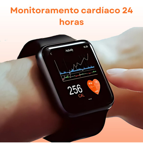 Relógio Golden I8 Smartwatch Bluetooth NFC Notificações Chamadas Atividade Física Passos Pressão Arterial Batimentos Coração Esportivo Pulseira Inteligente Masculino